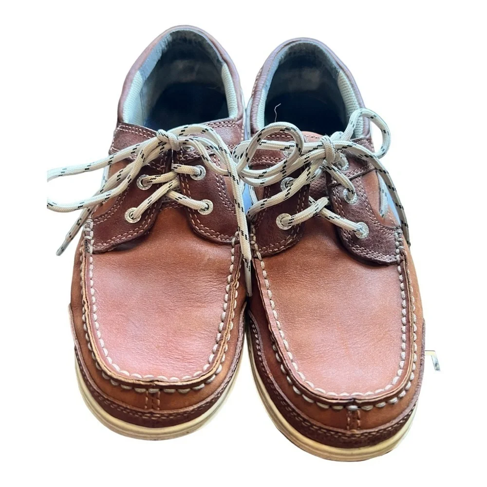 Sebago Leather Boat Triton Three-Eye Brown - Dark Brown Shoes 7000GF0-983